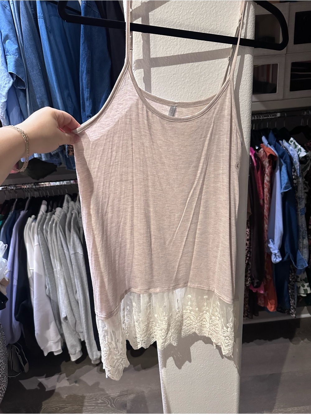 Women's Lace-Hem Camisole/Tunic